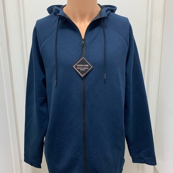 russell fusion knit hoodie